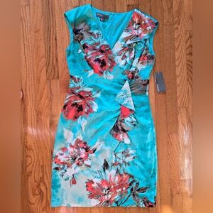 Donna Ricco NEW WITH TAGS Floral Sleeveless Sheath Dress
